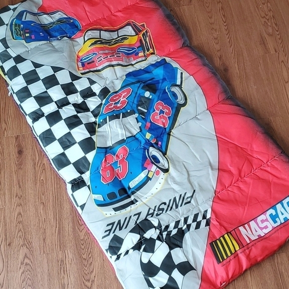 Nascar Other - Vintage 90s Nascar Official Racecar Grand Prix Children's Sleeping Bag 30"x54"